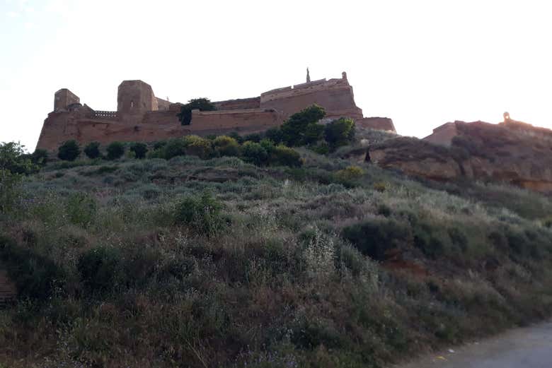 Panorámica del castillo de Monzón 