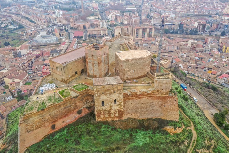 Vista aérea del castillo de Monzón