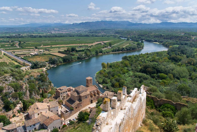 Vistas del río Ebro y Miravet