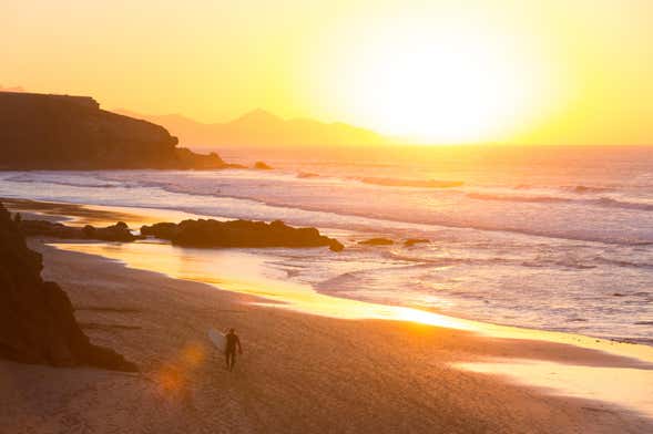 Excursión a La Pared al atardecer