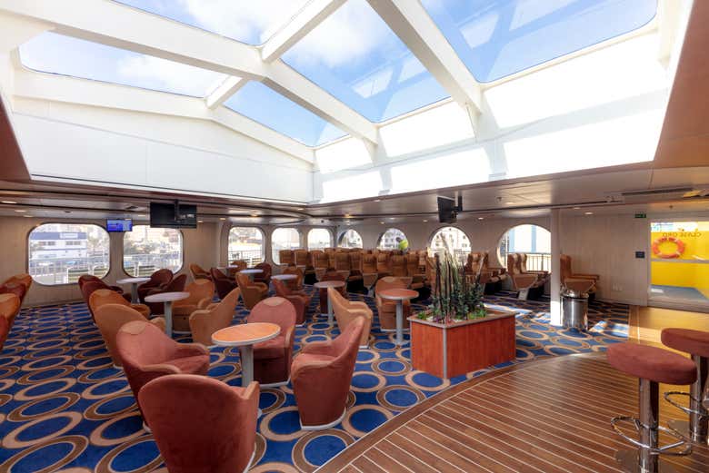 Interior de uno de los barcos