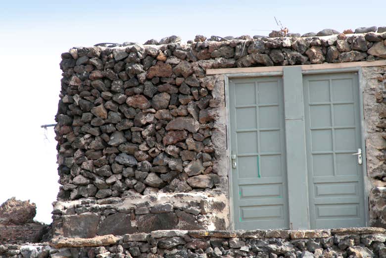 Construções tradicionais na ilha de Lobos