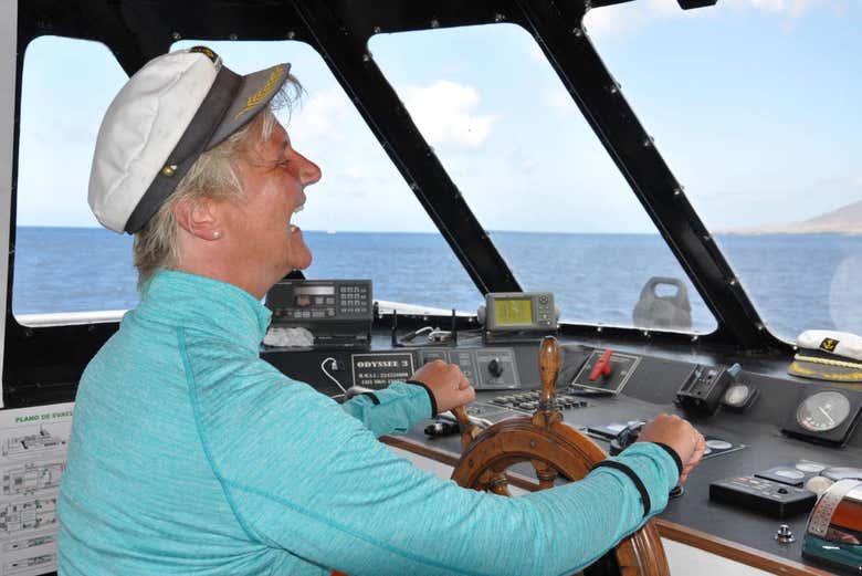 Diversão a bordo do barco