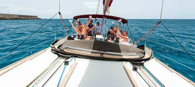 Paseo en velero con avistamiento de cetáceos desde Morro Jable