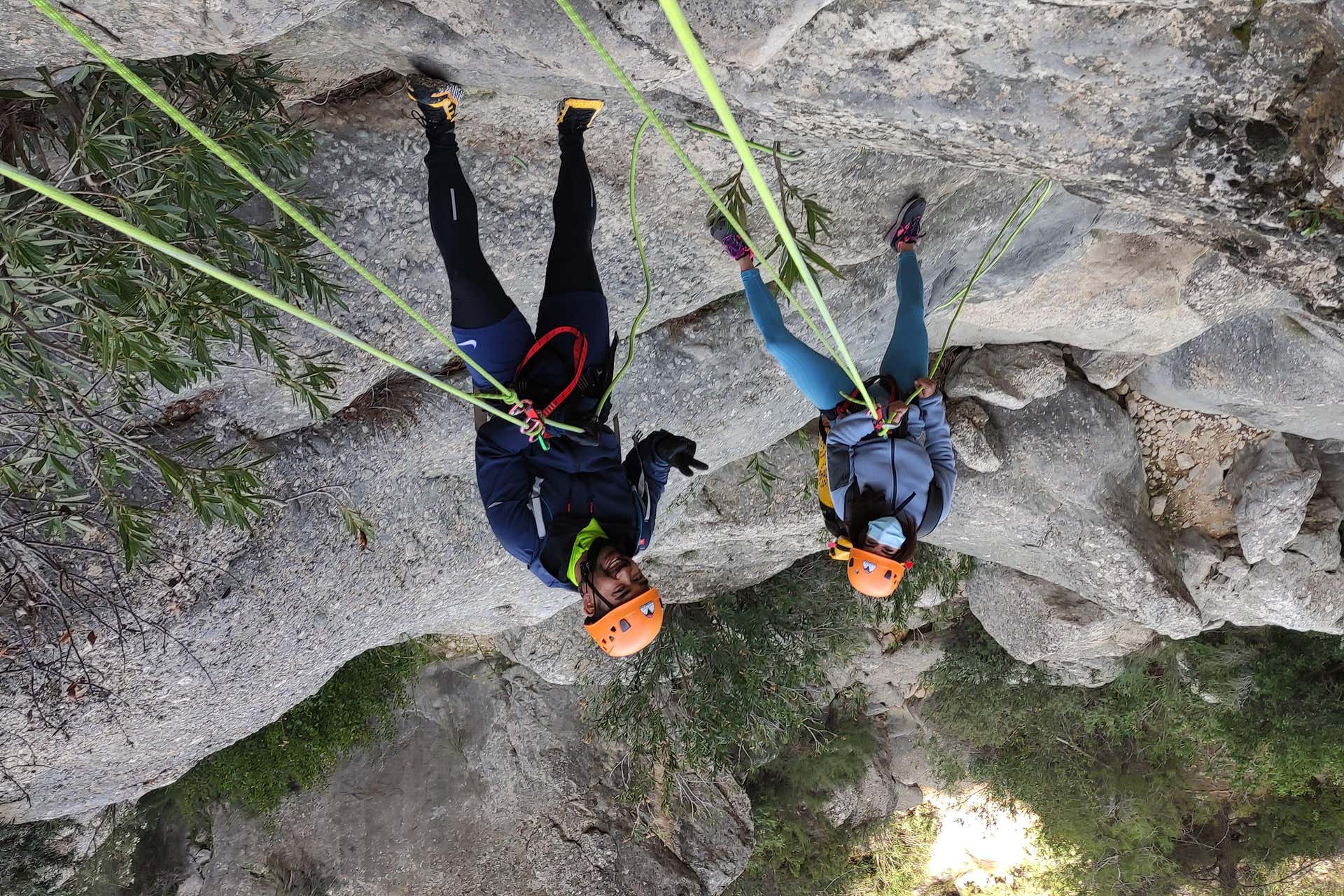 Barranquismo seco en el Salto del Ciervo