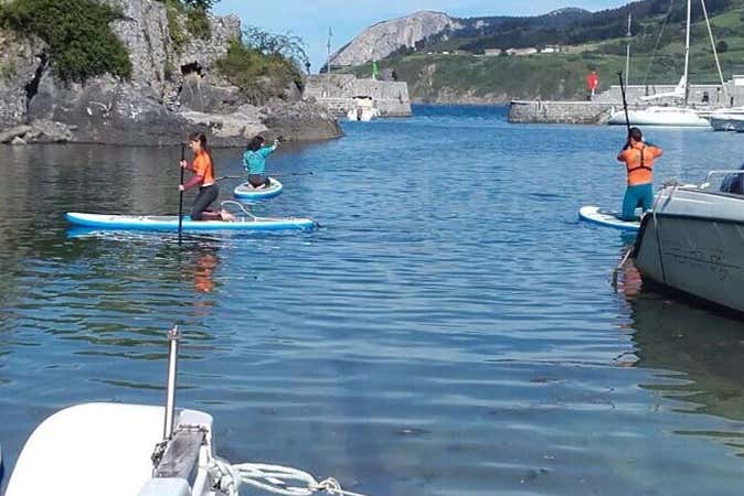 Durante el tour en paddle surf
