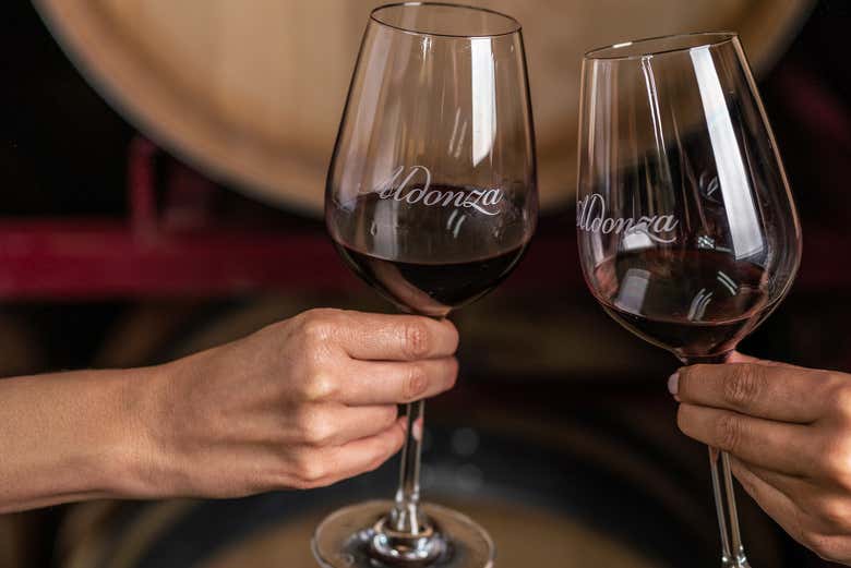 Enjoy a glass of red wine!