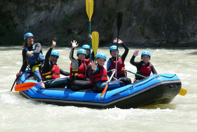 Family Rafting in Murillo de Gállego