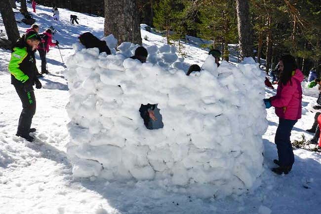 Igloo dans la Sierra de Guadarrama