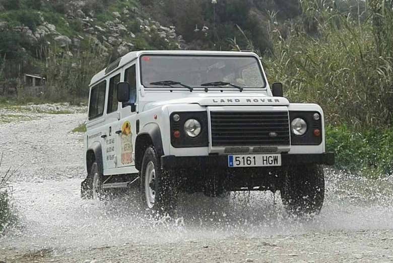 Disfrutando del tour en 4x4