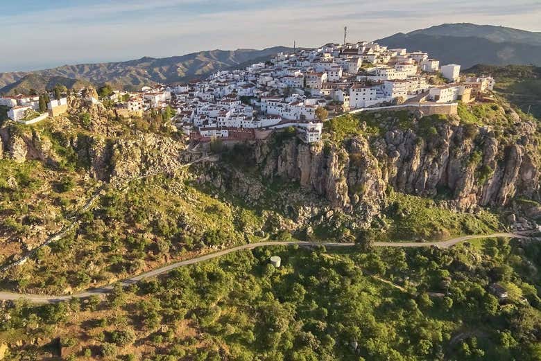 Vistas del pueblo blanco de Comares