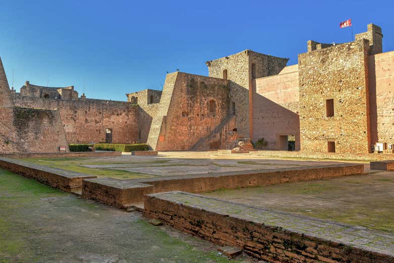 Castelo de Los Guzmanes, no centro histórico de Niebla