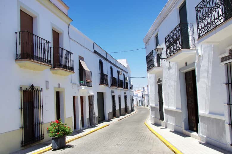 Disfrutando de la visita guiada por Olivenza