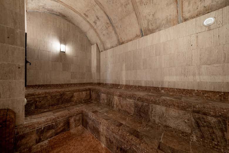 Revel in the peaceful saunas