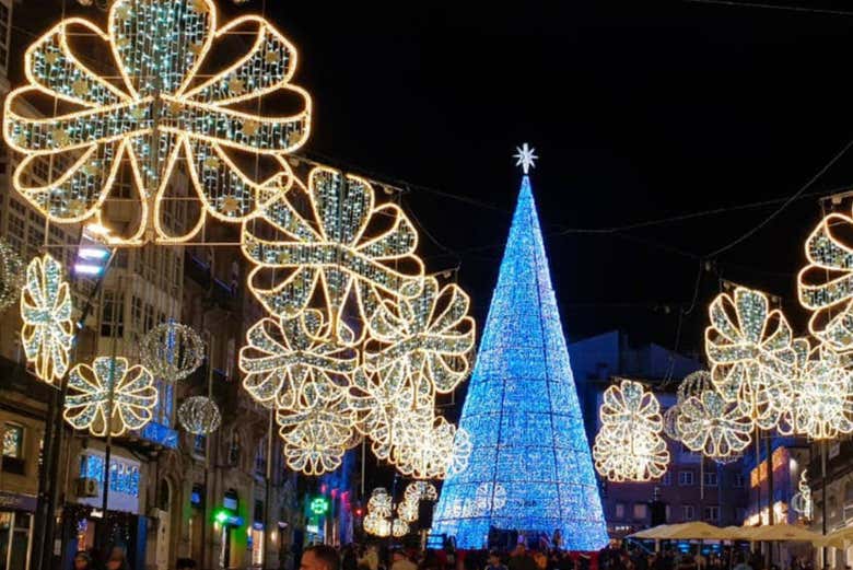 El gran árbol de Navidad de Vigo