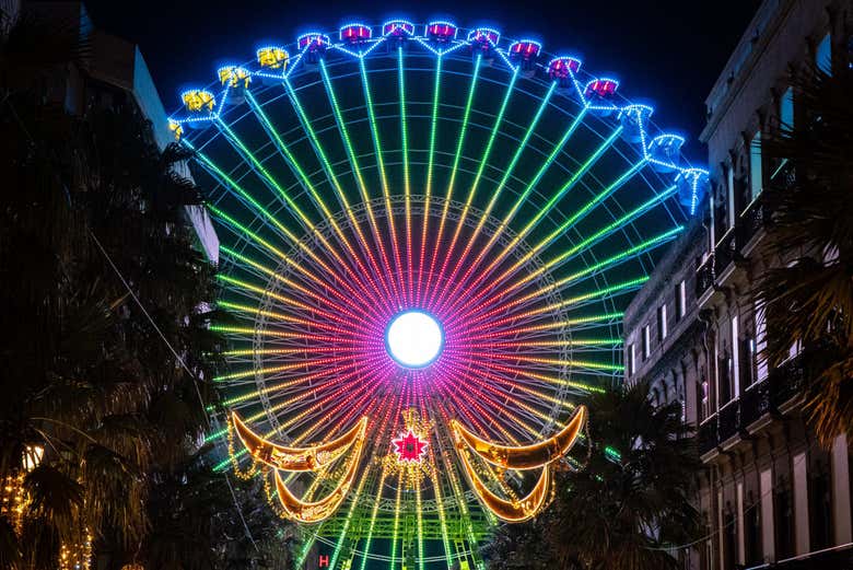 La Gran Noria de Vigo en Navidad