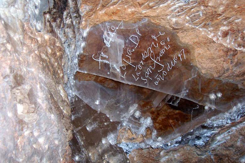 Lapis specularis de la mina
