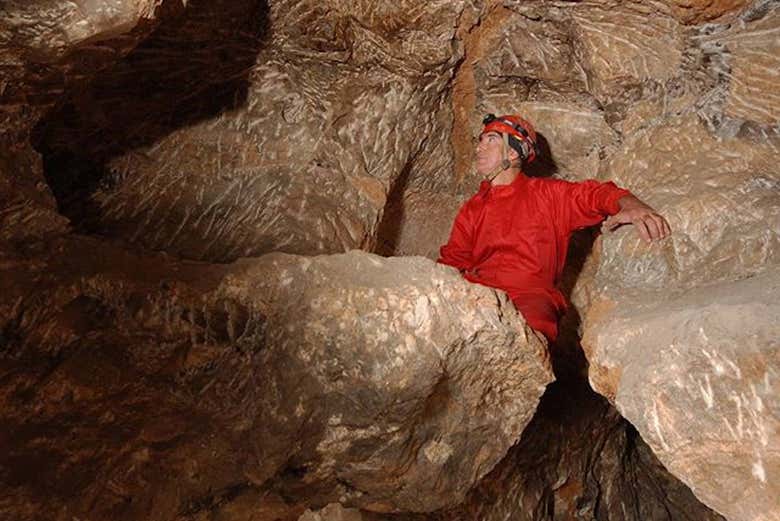 Visita al interior de la mina