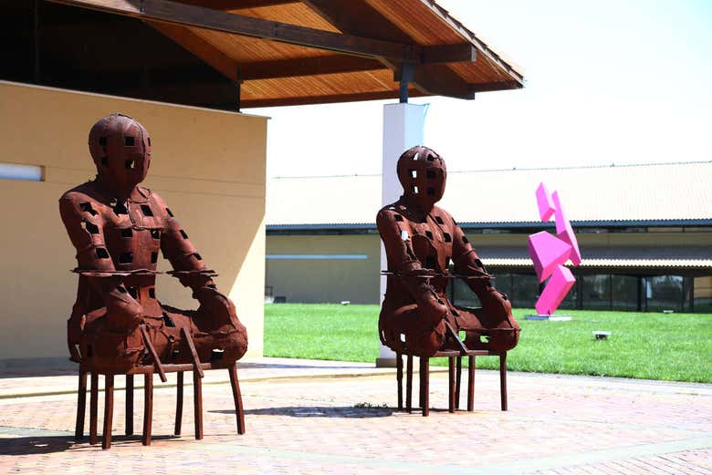 Admire a collection of artworks from prestigious artists