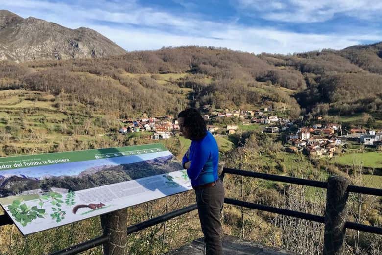 Durante la excursión a Ponga