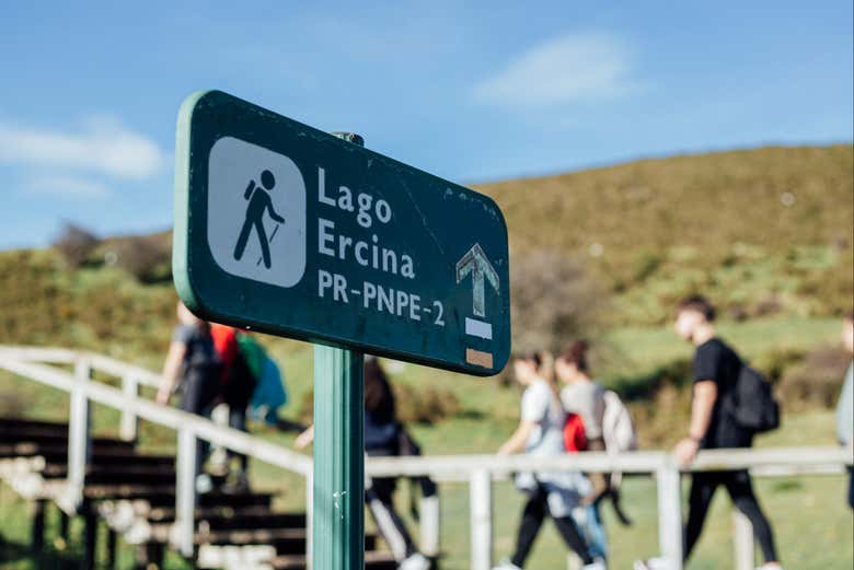 Chegando ao lago Ercina