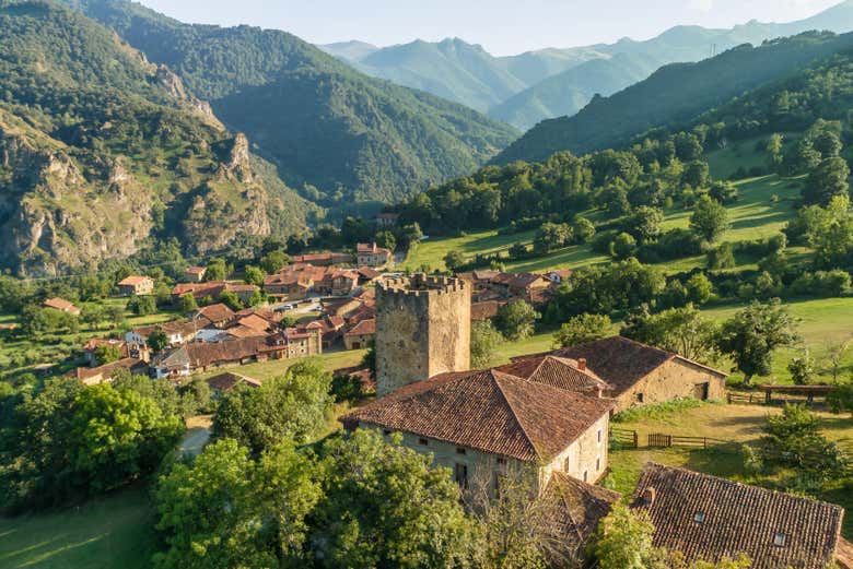Mogrovejo, localidad cántabra de los Picos de Europa