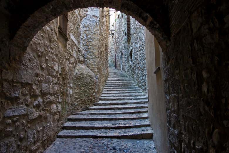 Ruas medievais de Girona