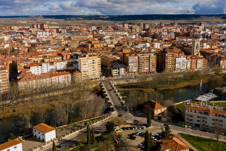 Vista aérea de Palência