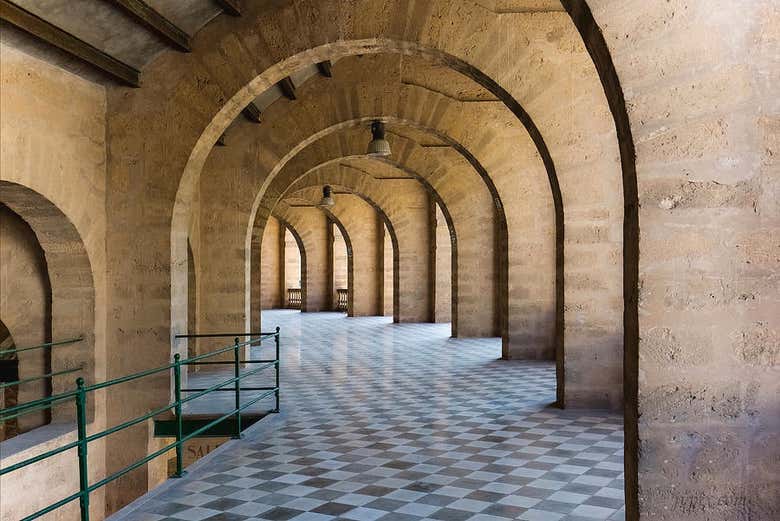 I corridoi perimetrali dell'arena