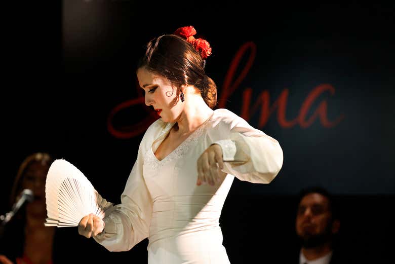 Apresentação de flamenco no palco do Alma