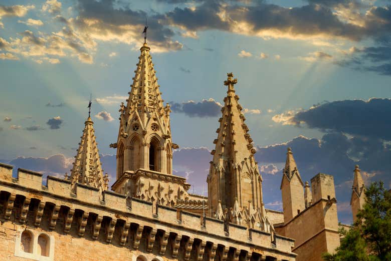 Admirando a catedral de Mallorca