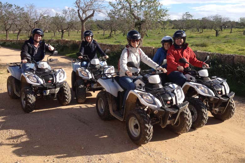Disfrutando de la ruta en quad