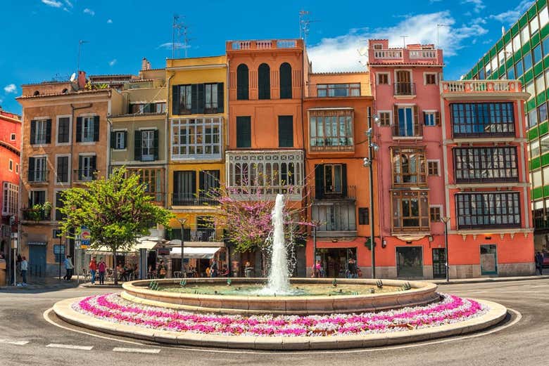Edificios del centro histórico de Mallorca