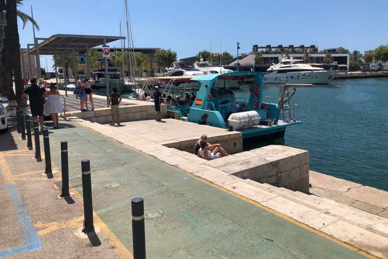 Embarcando en Palma de Mallorca