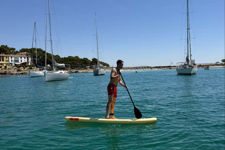Realizaremos paradas para que practiquéis paddle surf
