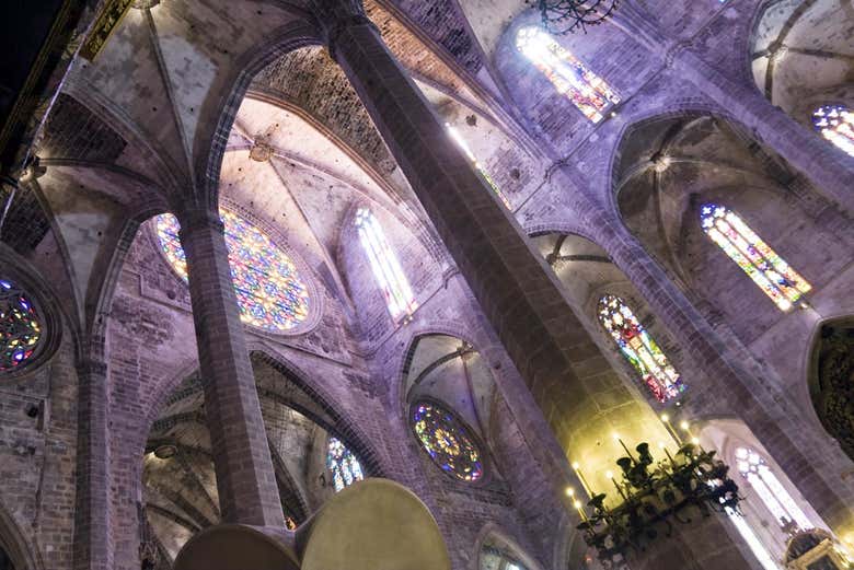 El gran rosetón mayor de la Seu