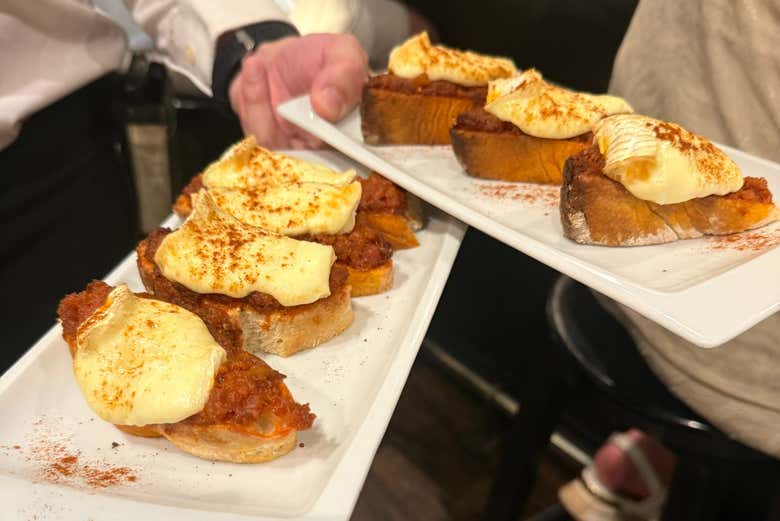 Tapas mallorquinas de sobrasada