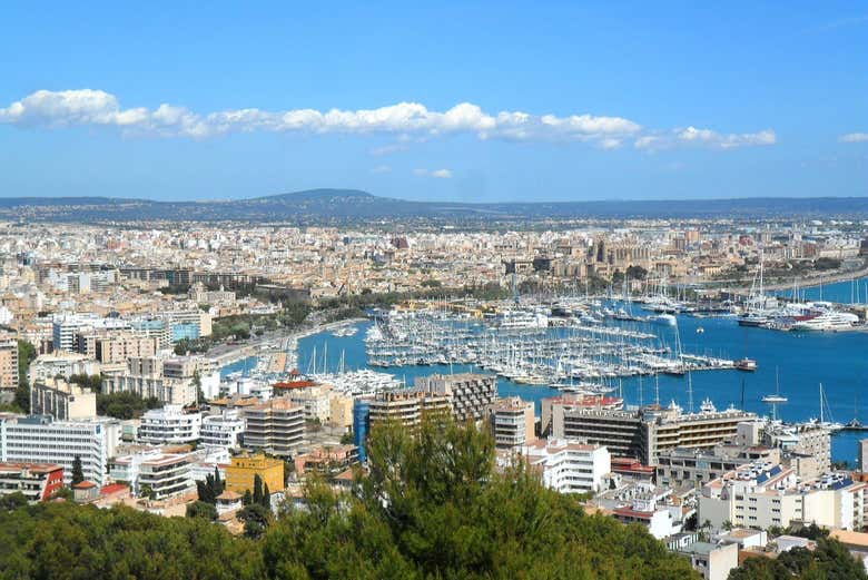 Panorâmica do porto de Palma