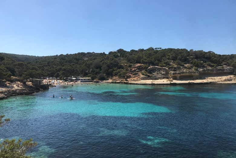 Vue sur la crique de Portals Vells