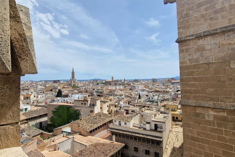 Las terrazas ofrecen unas hermosas vistas de Palma