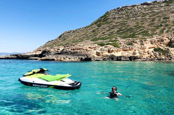 Reserva Natural de los Deltas en moto de agua desde Palma