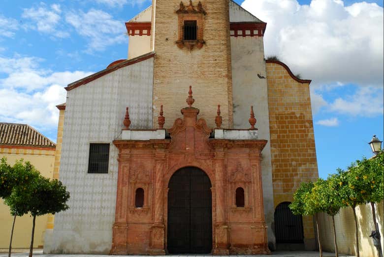 Admire the unique facade of this ancient building