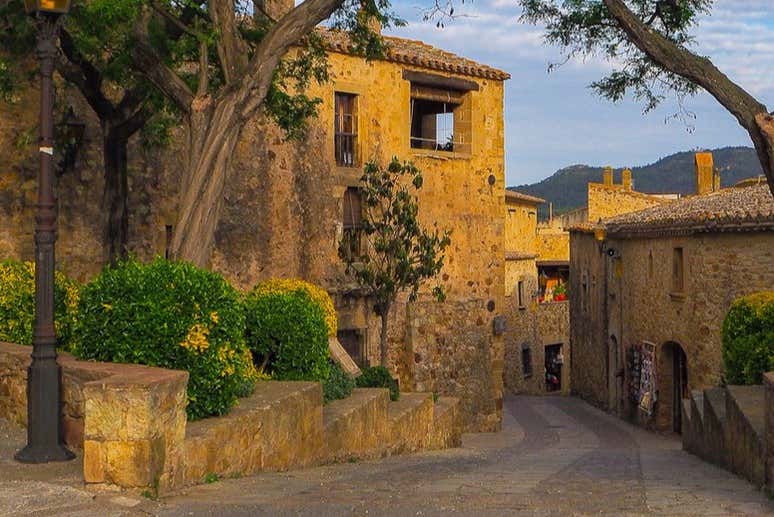 Casas góticas en Pals