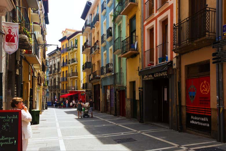 Bellas callejuelas en Pamplona
