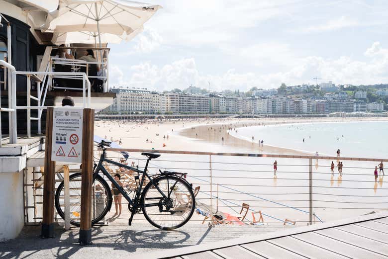 I paesaggi della spiaggia di La Concha