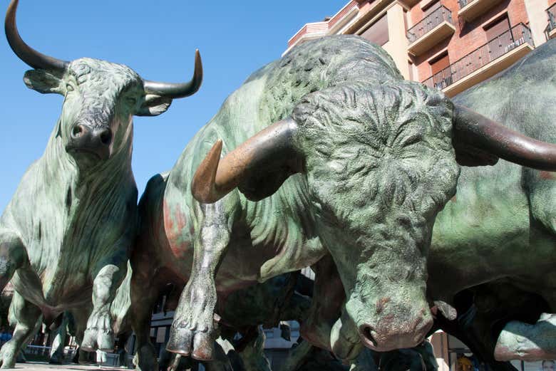 Dettaglio del Monumento al Encierro