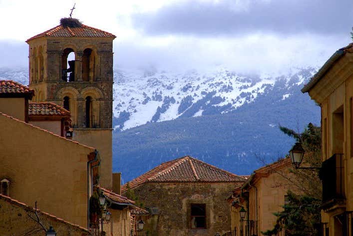 Maravillosas vistas de la sierra desde Pedraza