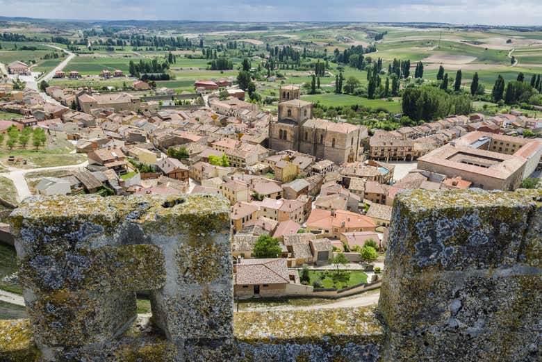 Vistas do castelo de Peñaranda de Duero