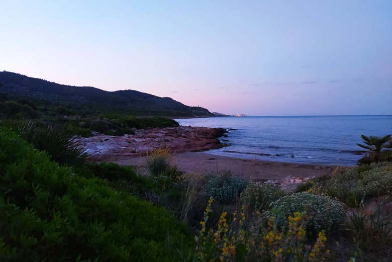 Entardecer na Serra d'Irta