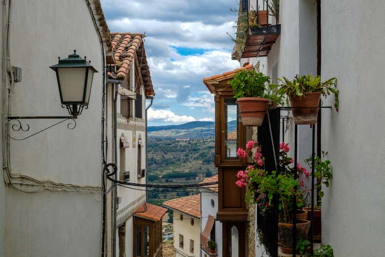 Vue sur la montagne depuis Morella